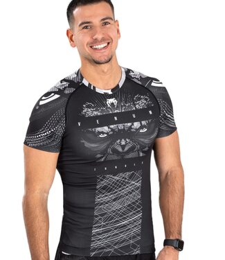 Venum Venum Gorilla Jungle Rash Guard Zwart Wit Venum Venum Gorilla Jungle Rash Guard Zwart Wit