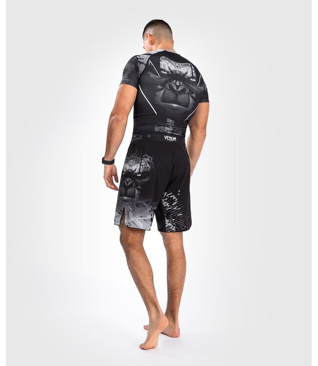 Venum Gorilla Jungle Fight Shorts Schwarz Weiß