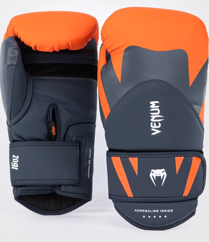 Venum Venum Bokshandschoenen Challenger 4.0 Oranje Navy Blauw