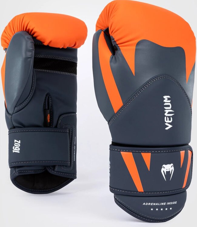 Venum Venum Boxing Gloves Challenger 4.0 Orange Navy Blue