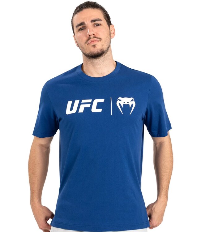 UFC Venum Classic T-Shirt Navy Blauw Wit