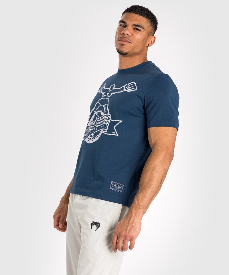 UFC UFC Venum Ulti-Man T-Shirt Marineblau Weiß