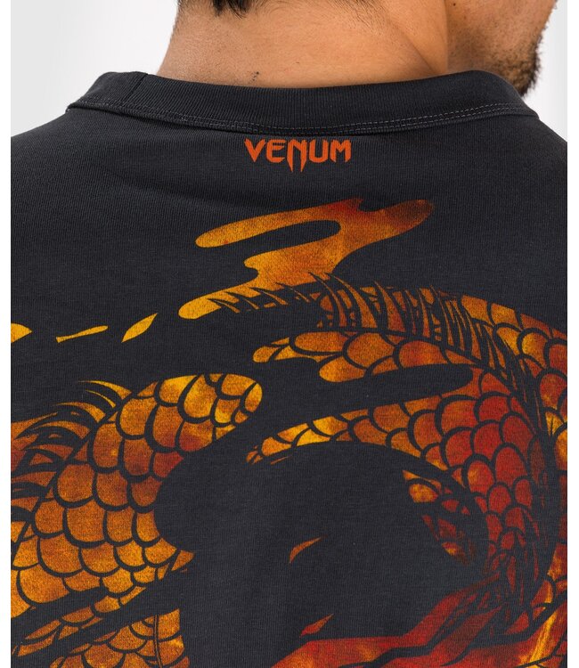 Venum Dragon's Flight T-Shirt Baumwolle Vulcano Rot