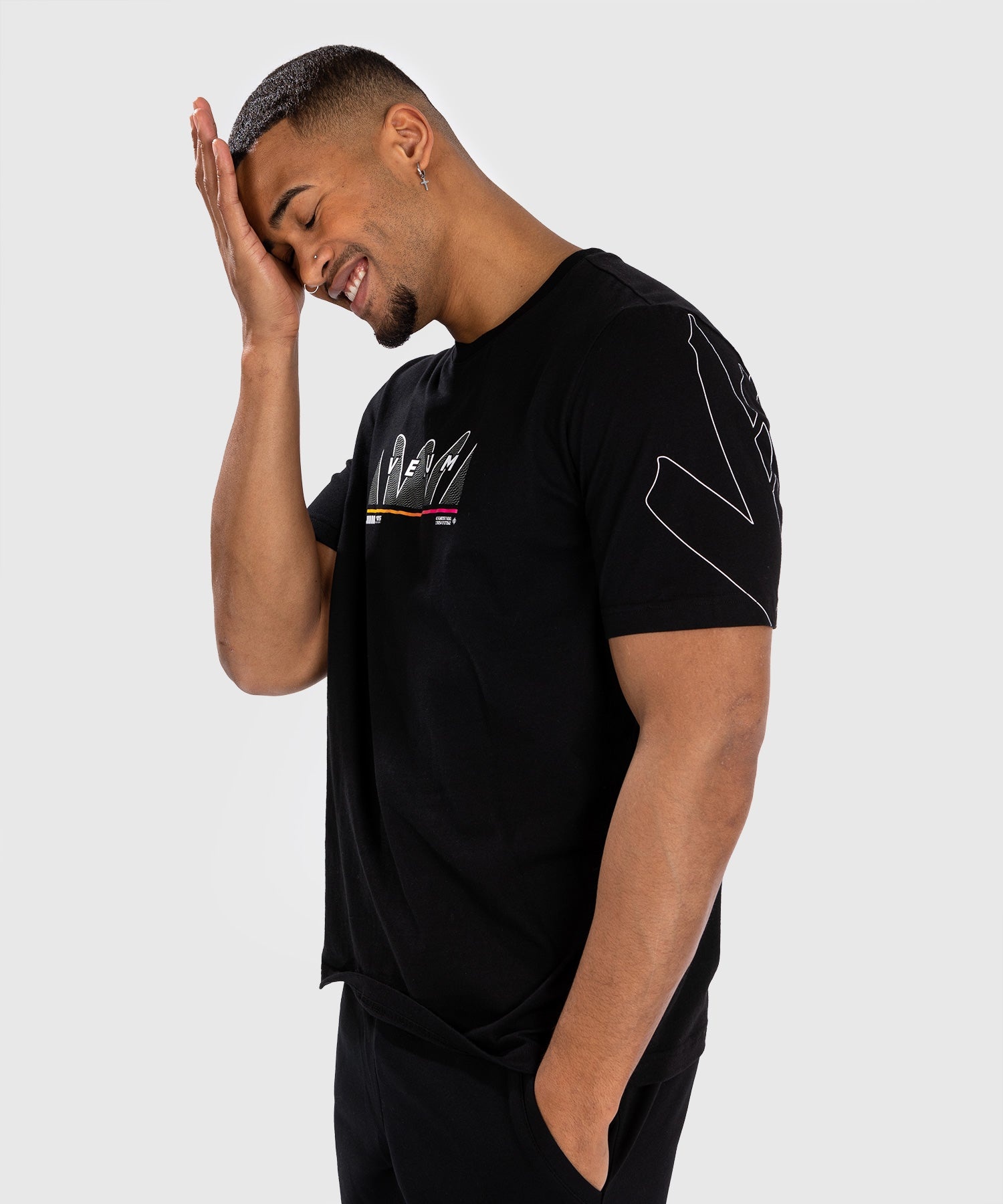 Venum Venum T-shirt Snake Print Katoen Zwart