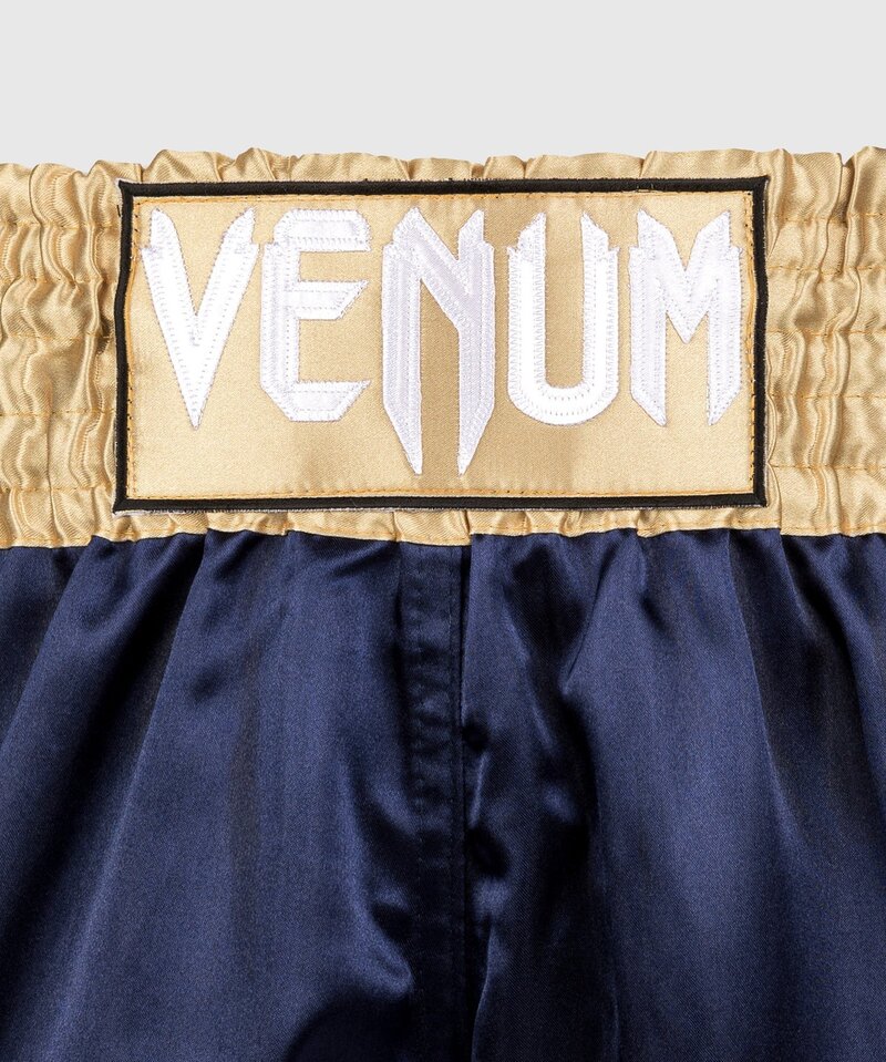 Venum Venum Classic Muay Thai Shorts Navy Blue Gold