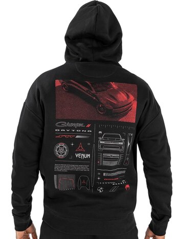 Venum Venum x Dodge Banshee Unisex Hoodie Zwart Rood