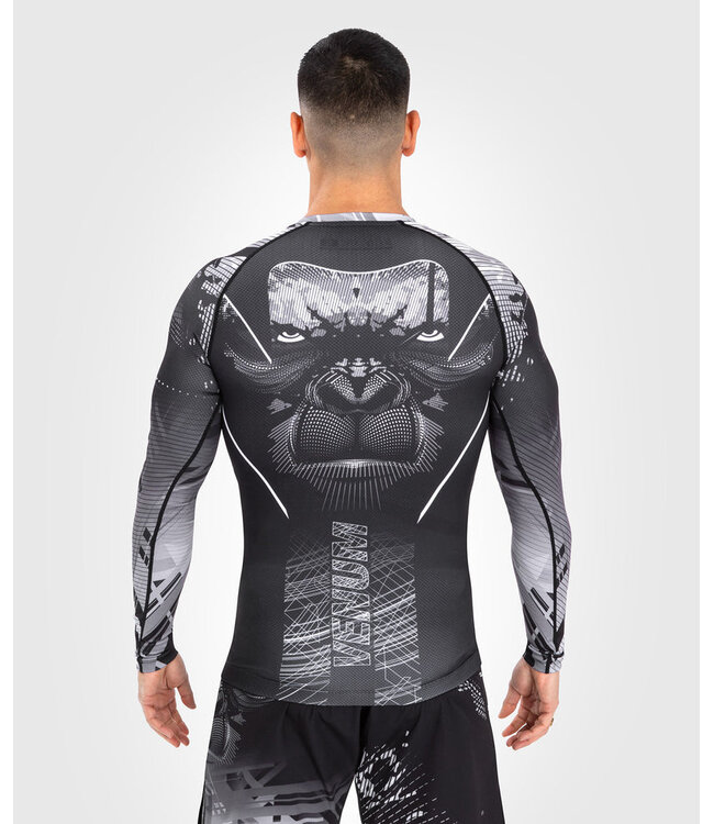 Venum Gorilla Jungle Rash Guard L/S Black White