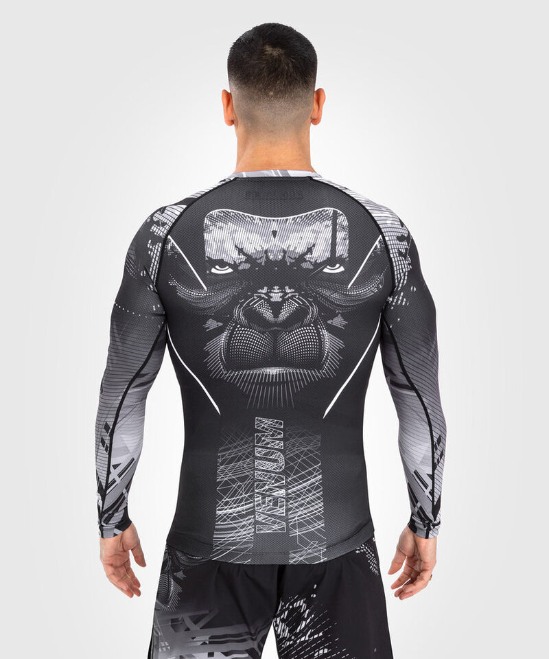 Venum Venum Gorilla Jungle Rash Guard L/A Schwarz Weiß