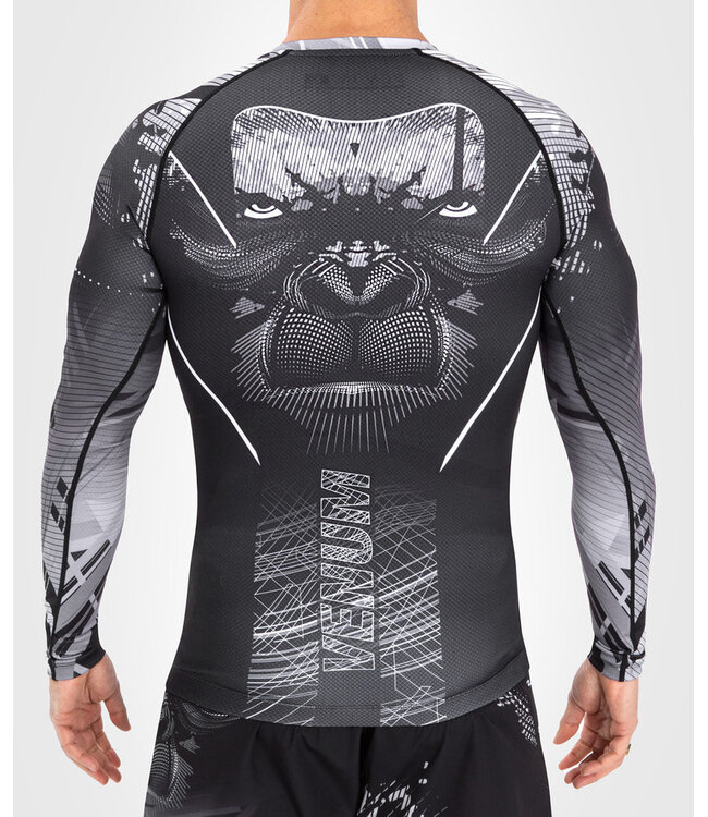 Venum Venum Gorilla Jungle Rash Guard L/A Schwarz Weiß