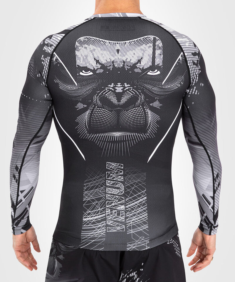 Venum Venum Gorilla Jungle Rash Guard L/A Schwarz Weiß