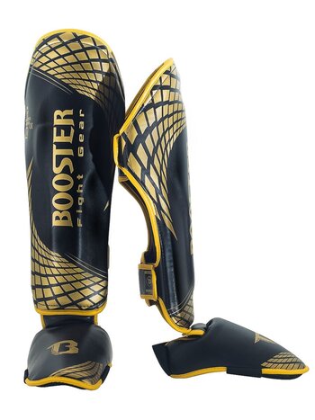 Booster Booster BFG CUBE Kickboks Scheenbeschermers Zwart Goud