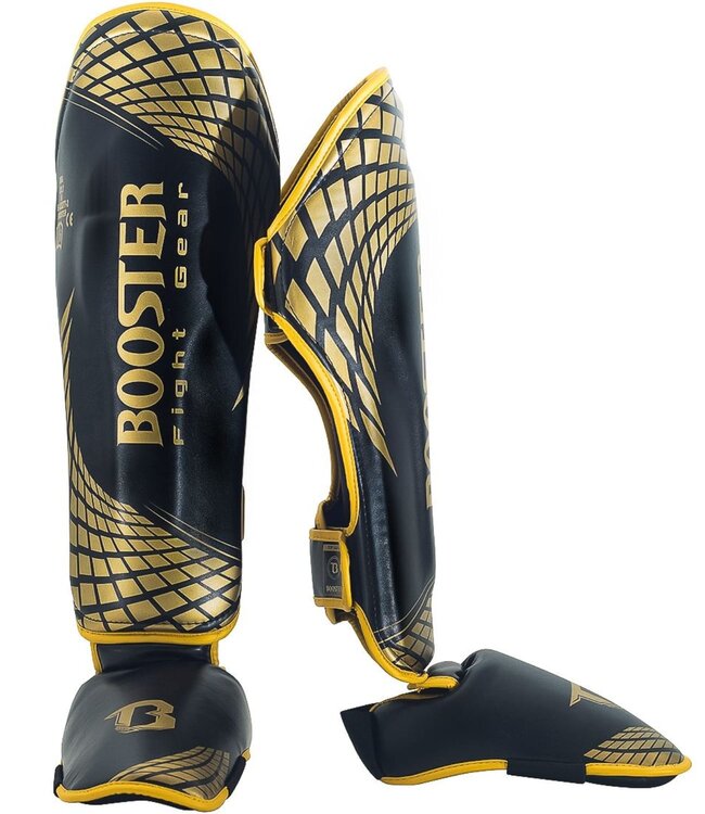 Booster Booster BFG CUBE Kickboks Scheenbeschermers Zwart Goud