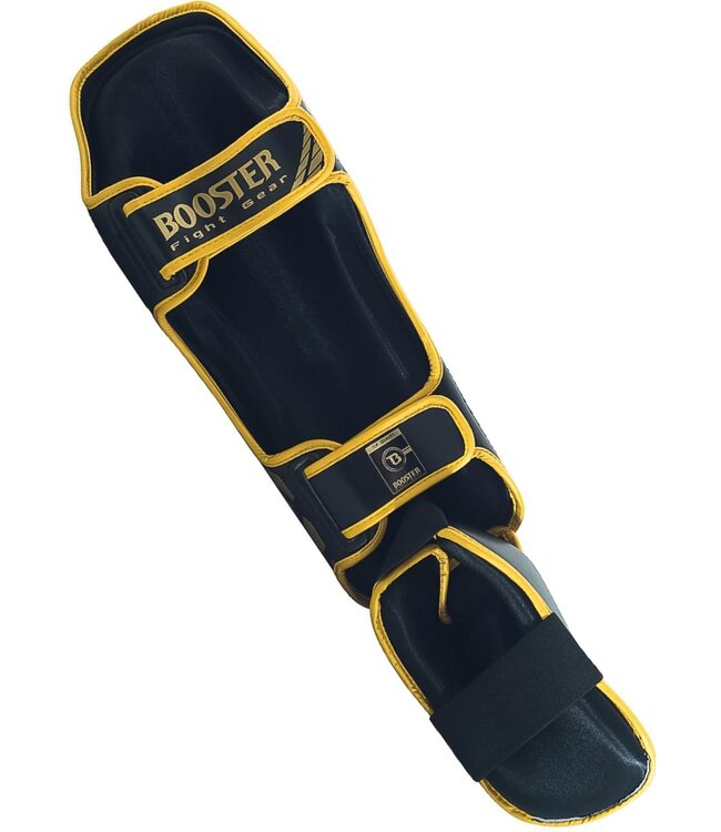 Booster BFG CUBE Kickboxing Schienbeinschoner Schwarz Gold