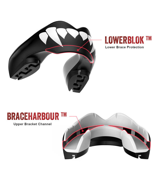 SAFEJAWZ® ORTHO-SERIES Fangz Gebitsbeschermer voor Beugels