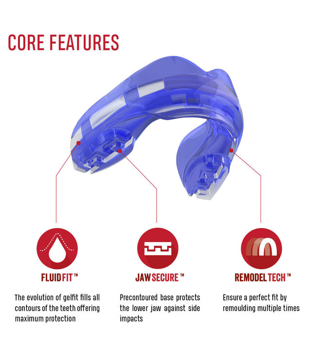 SAFEJAWZ SAFEJAWZ® Ortho Series Mouthguard Braces Ice Blue