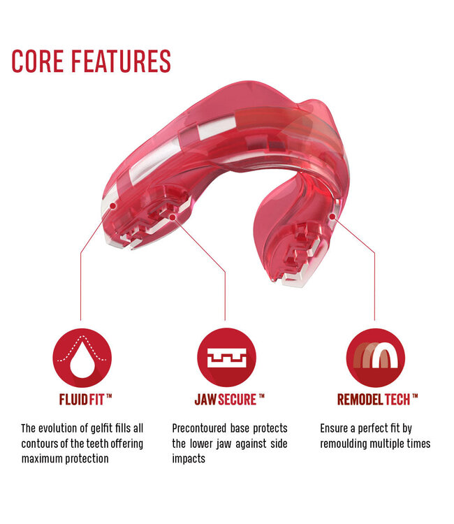 SAFEJAWZ® Ortho Series Gebitsbeschermer Beugels Ice Pink