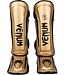Venum Muay Thai Kickboxing Scheenbeschermers Elite Goud Zwart