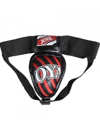 Joya Joya Groin Guard Stalen Tok Kruisbeschermer Zwart Rood