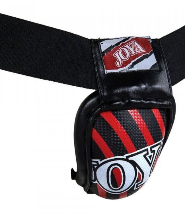 Joya Groin Guard Stalen Tok Kruisbeschermer Zwart Rood