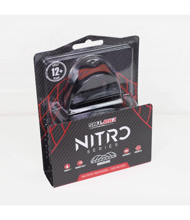 SAFEJAWZ Nitro Series Black Red Adult