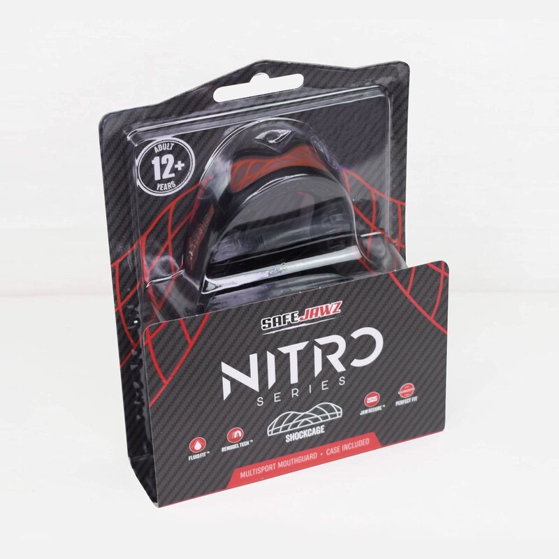 SAFEJAWZ SAFEJAWZ Nitro Series Schwarz Rot für Erwachsene