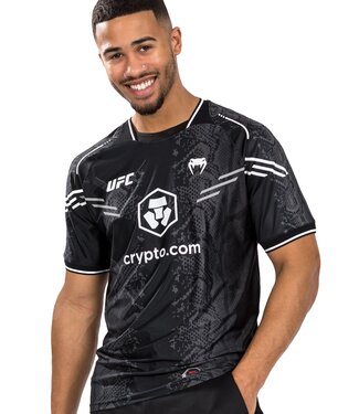 UFC UFC x Venum Adrenaline Fight Week Dry-Tech T-Shirt Zwart