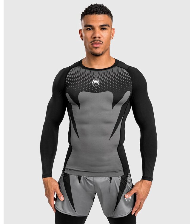 Venum Venum Attack Men's Long Sleeve Rash Guard Black Grey