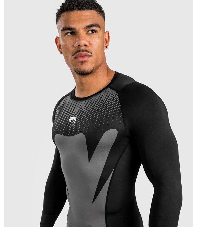 Venum Venum Attack Rashguard Lange Mouwen Zwart Grijs