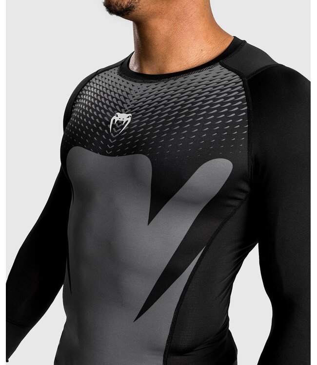 Venum Venum Attack Rashguard Lange Mouwen Zwart Grijs