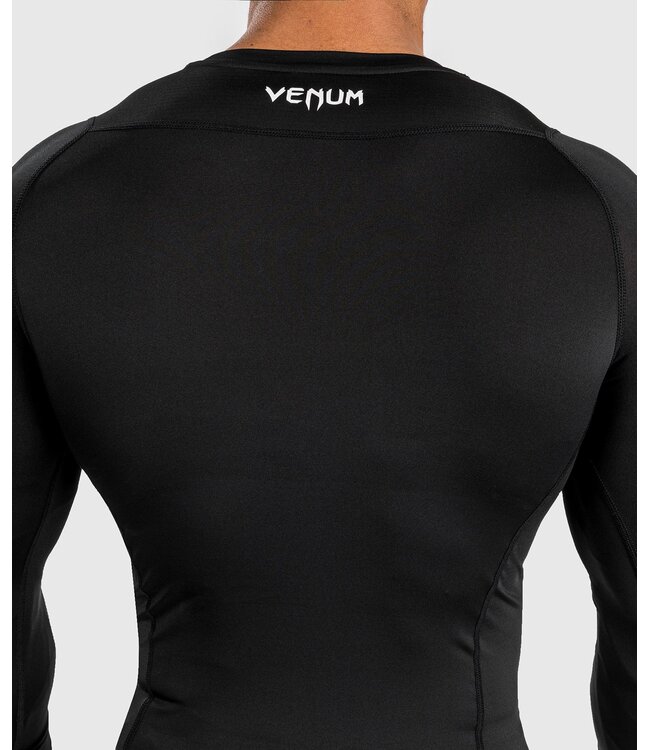 Venum Attack Rashguard Lange Mouwen Zwart Grijs