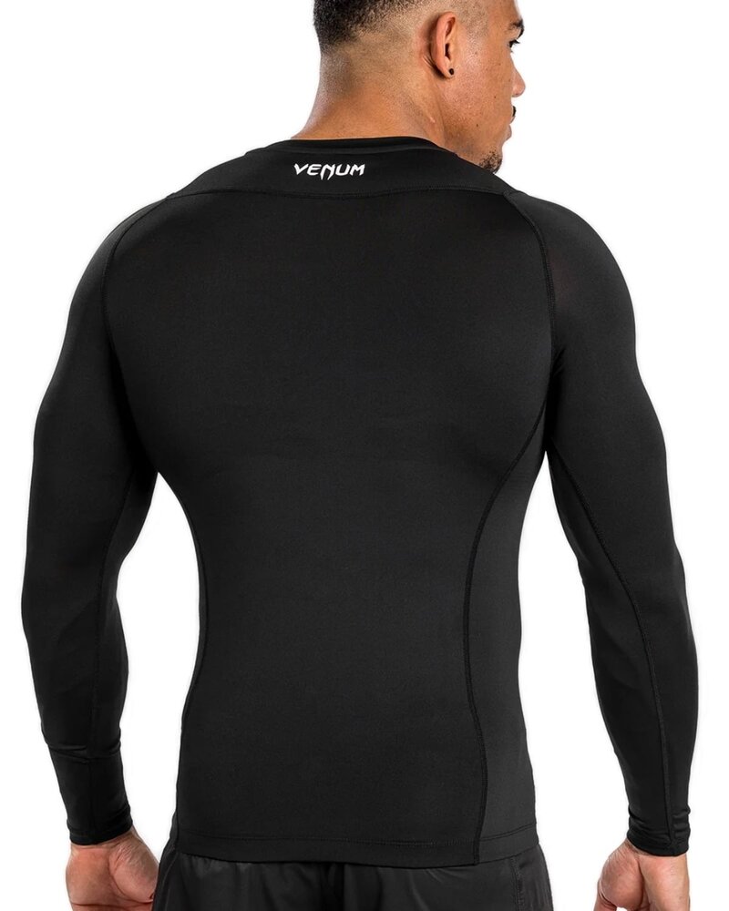 Venum Venum Attack Langarm-Rashguard für Herren, Schwarz/Grau