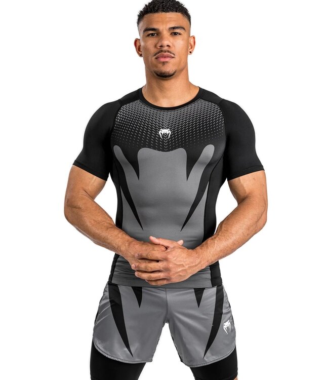 Venum Venum Attack Rashguard Kompressions T-Shirt Schwarz Grau