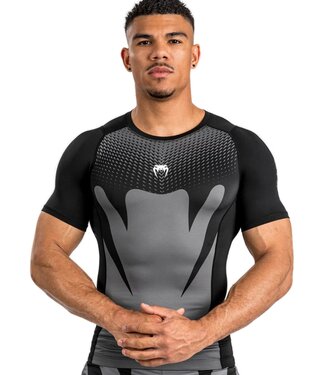 Venum Venum Attack Rashguard Kompressions T-Shirt Schwarz Grau