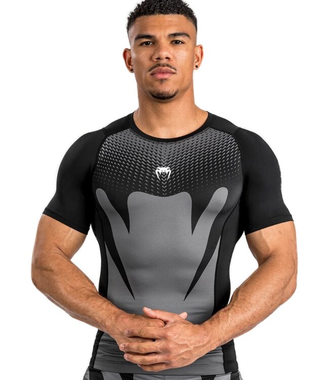 Venum Venum Attack Rashguard Kompressions T-Shirt Schwarz Grau