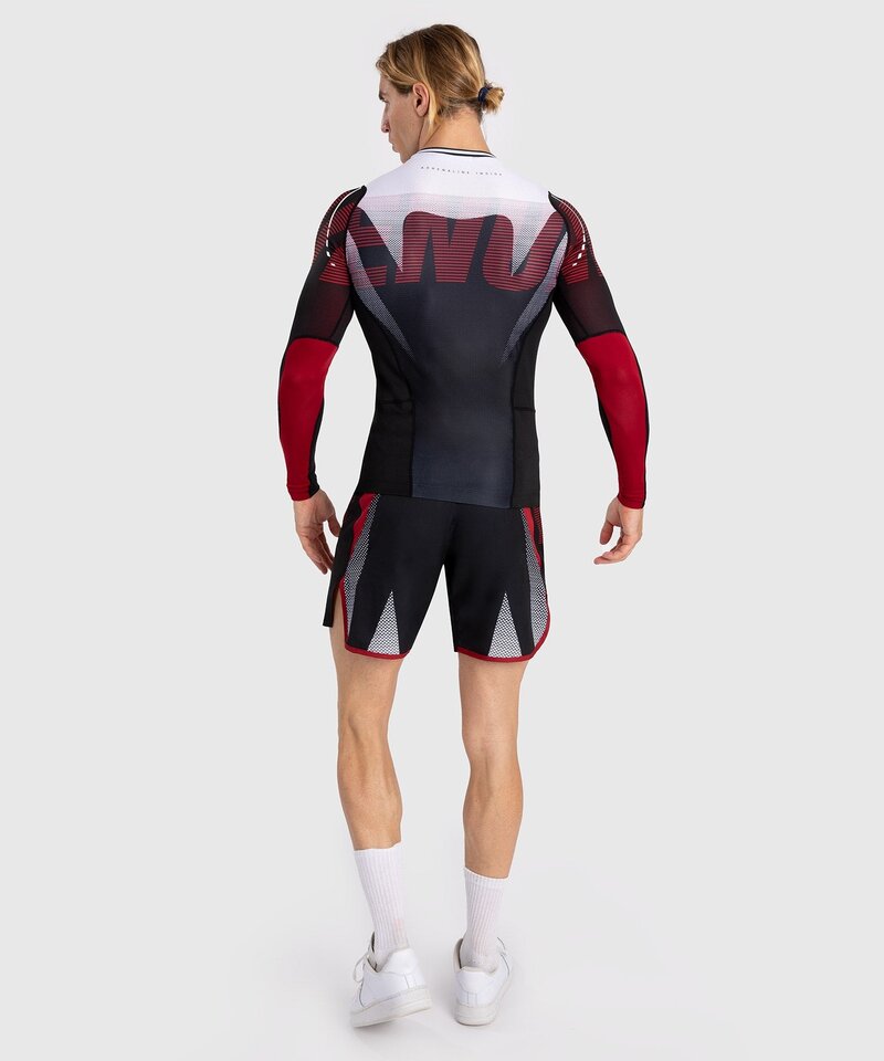 Venum Venum Adrenaline Long Sleeve Rashguard Red Black