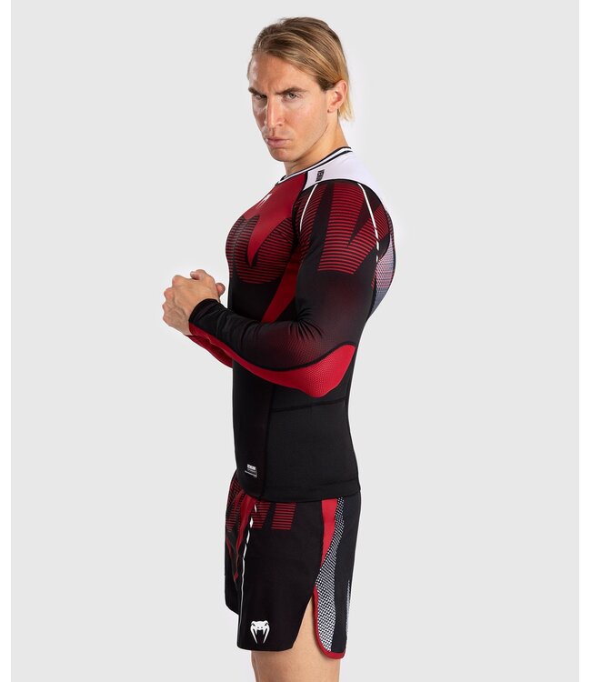 Venum Venum Adrenaline Rashguard Langarm Rot Schwarz