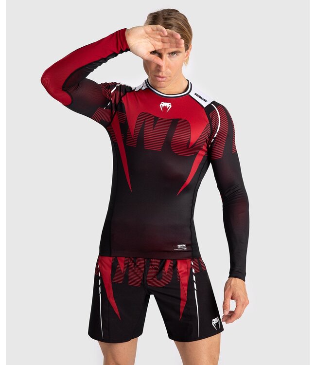Venum Venum Adrenaline Rashguard Lange Mouwen Rood Zwart