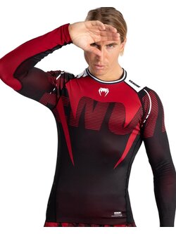 Venum Venum Adrenaline Rashguard Langarm Rot Schwarz