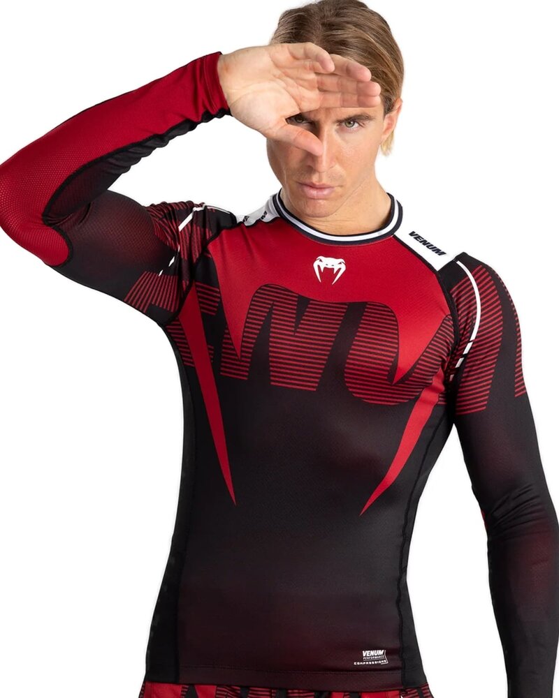 Venum Venum Adrenaline Long Sleeve Rashguard Red Black