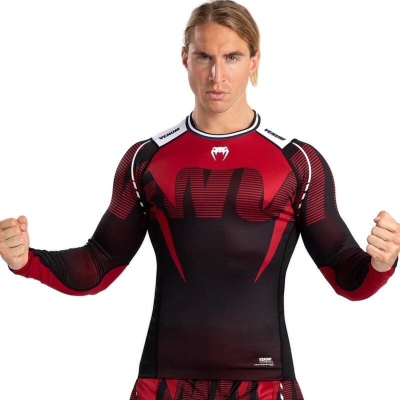 Venum Venum Adrenaline Long Sleeve Rashguard Red Black