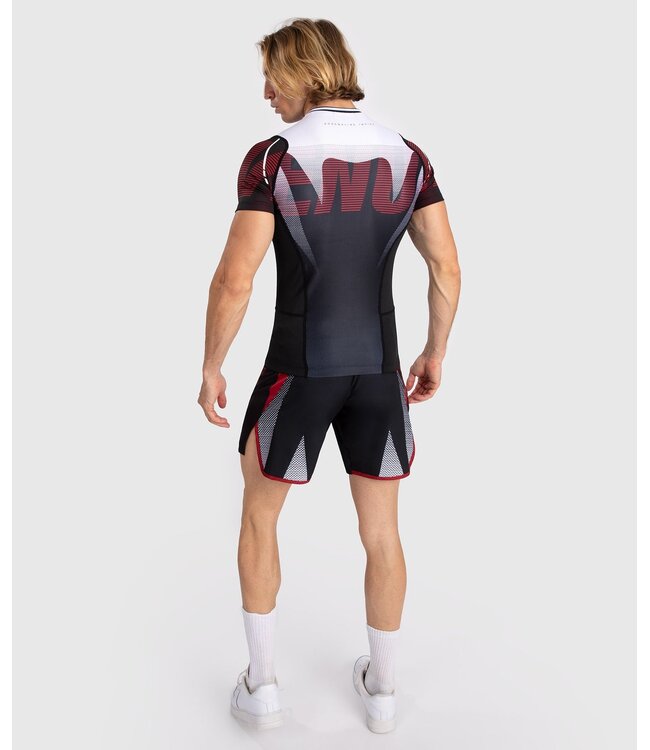 Venum Rashguard Adrenaline Rot Schwarz