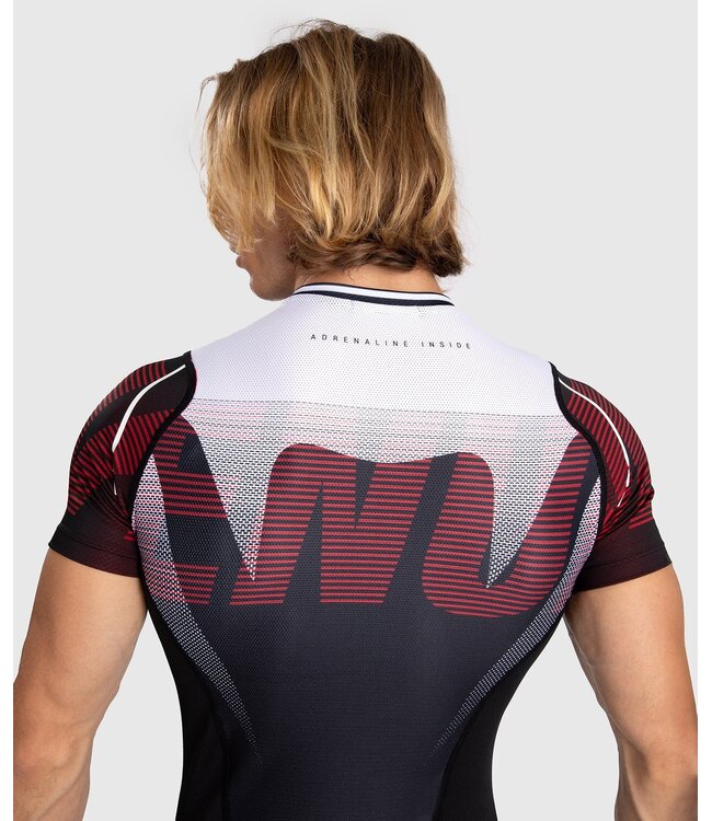 Venum Rashguard Adrenaline Rot Schwarz