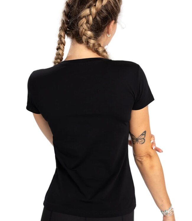 Venum Adrenaline Damen T-Shirt Baumwolle Schwarz LilaVenum Adrenaline Damen T-Shirt Baumwolle Schwarz Lila