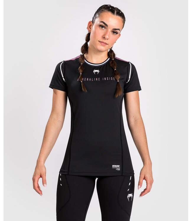 Venum Adrenaline Dry-Tech T-Shirt Dames Zwart Paars