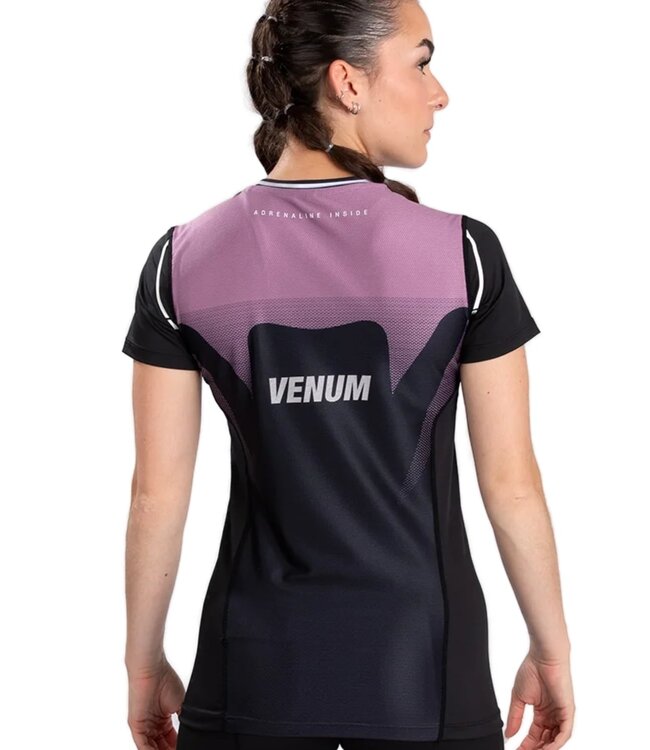 Venum Adrenaline Dry-Tech T-Shirt Dames Zwart Paars