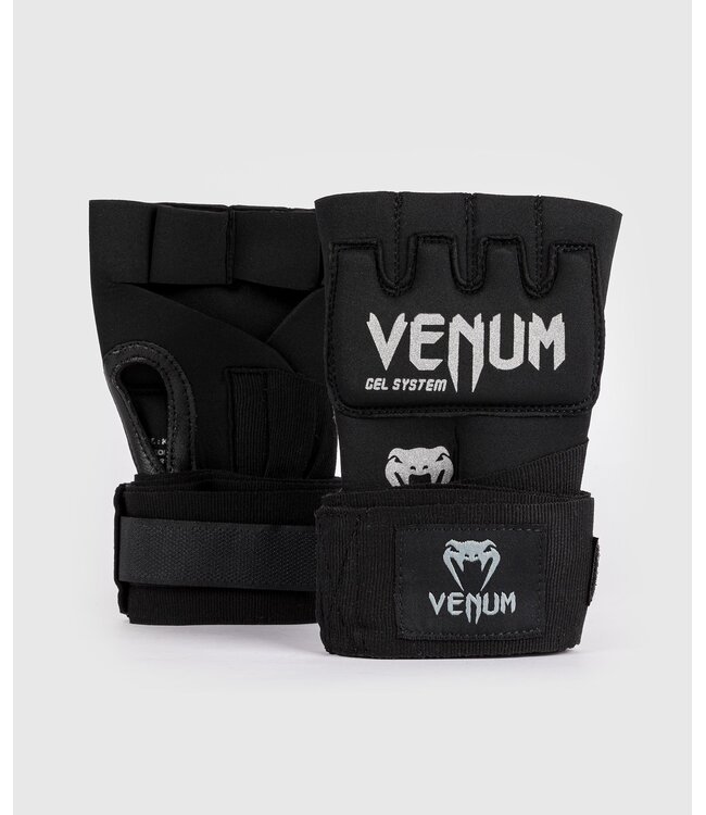 Venum Kontact Gel Inner Gloves Wraps Black Silver