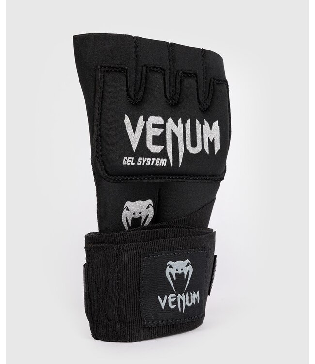 Venum Kontact Gel Inner Gloves Wraps Black Silver