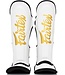 Fairtex Booster FXB Kickboxing Shin Guards White Gold
