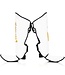 Fairtex Booster FXB Kickboxing Shin Guards White Gold
