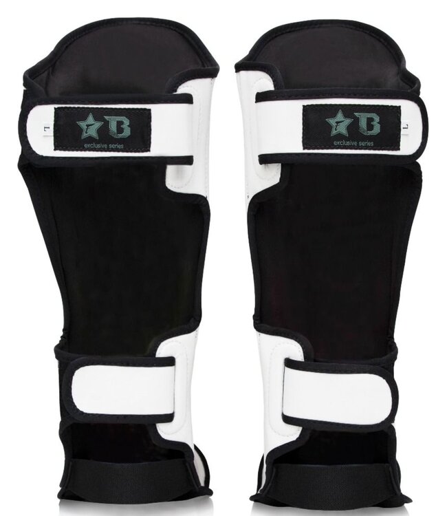 Fairtex Booster FXB Kickboxing Shin Guards White Gold